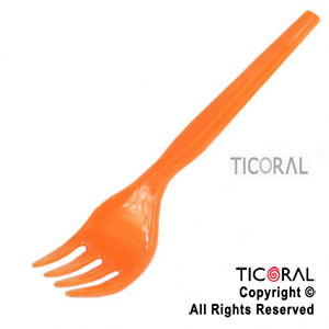 TENEDOR HS4936 CLASSIC PLAST NARANJA x 20